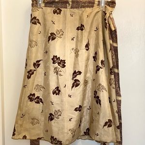 Darn good yarn- sari skirt. New with tags. Mini wrap skirt.